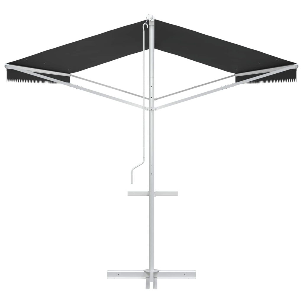 Freistehende Markise Anthrazit 6 x 3 m Polyester
