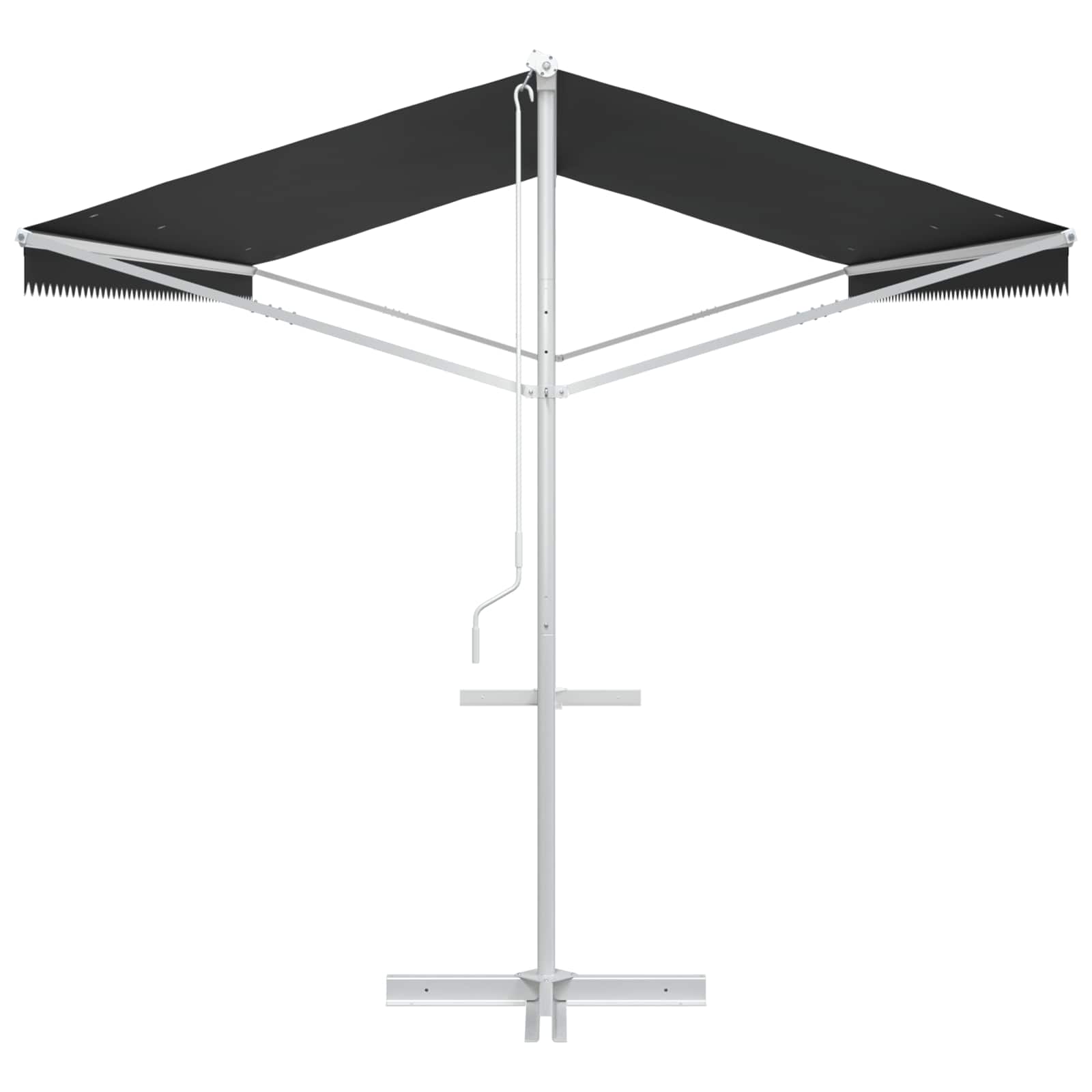 Freistehende Markise Anthrazit 6 x 3 m Polyester