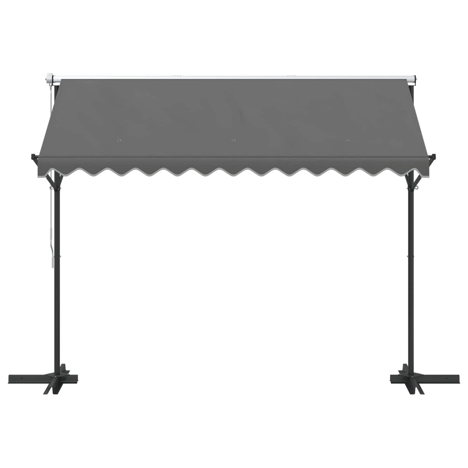 Freistehende Markise Grau 3 x 3 m Polyester