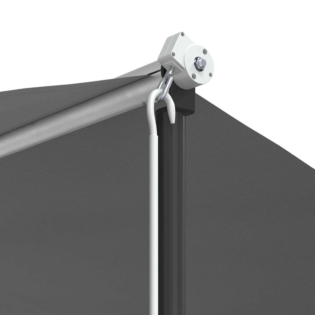 Freistehende Markise Grau 5 x 3 m Polyester