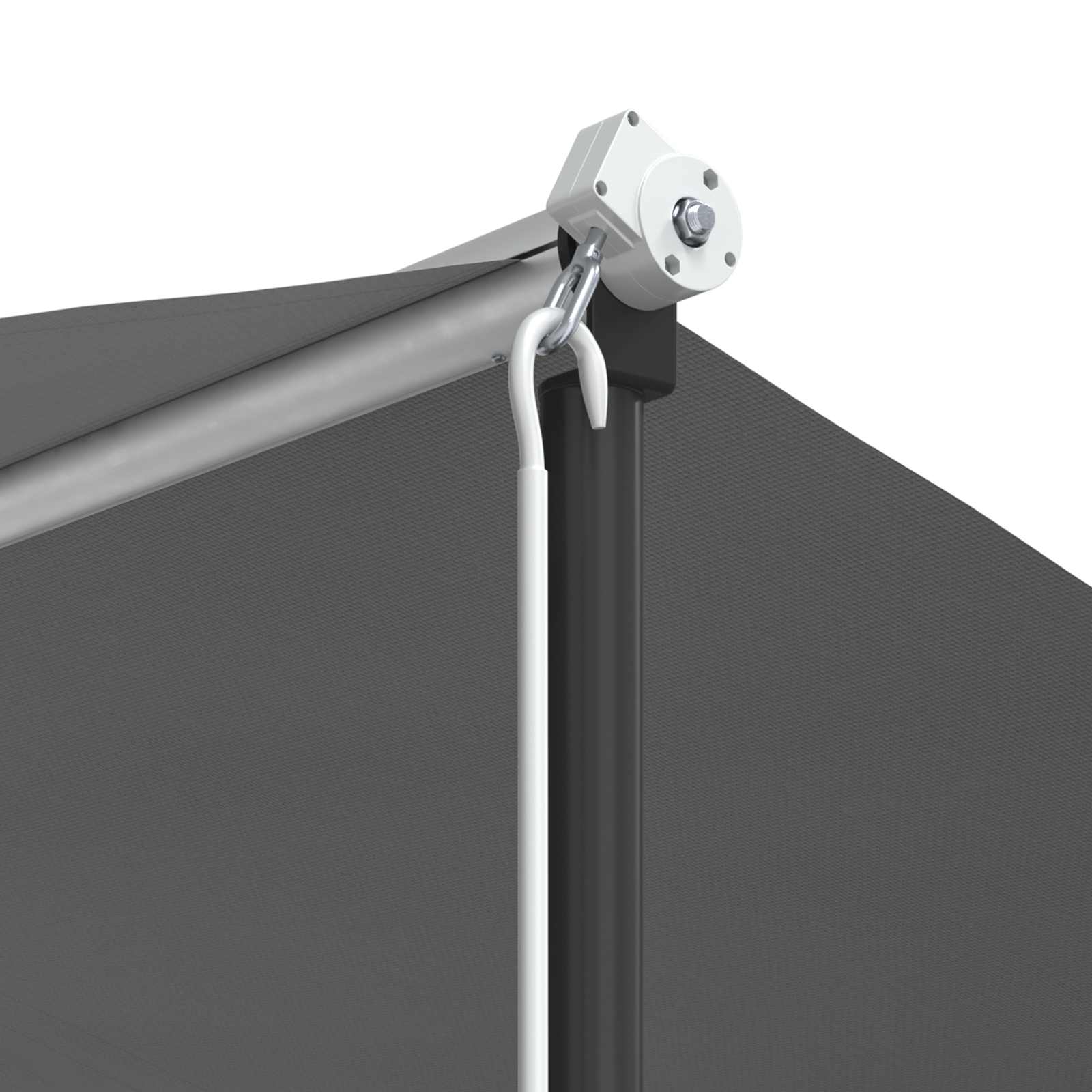 Freistehende Markise Grau 6 x 3 m Polyester