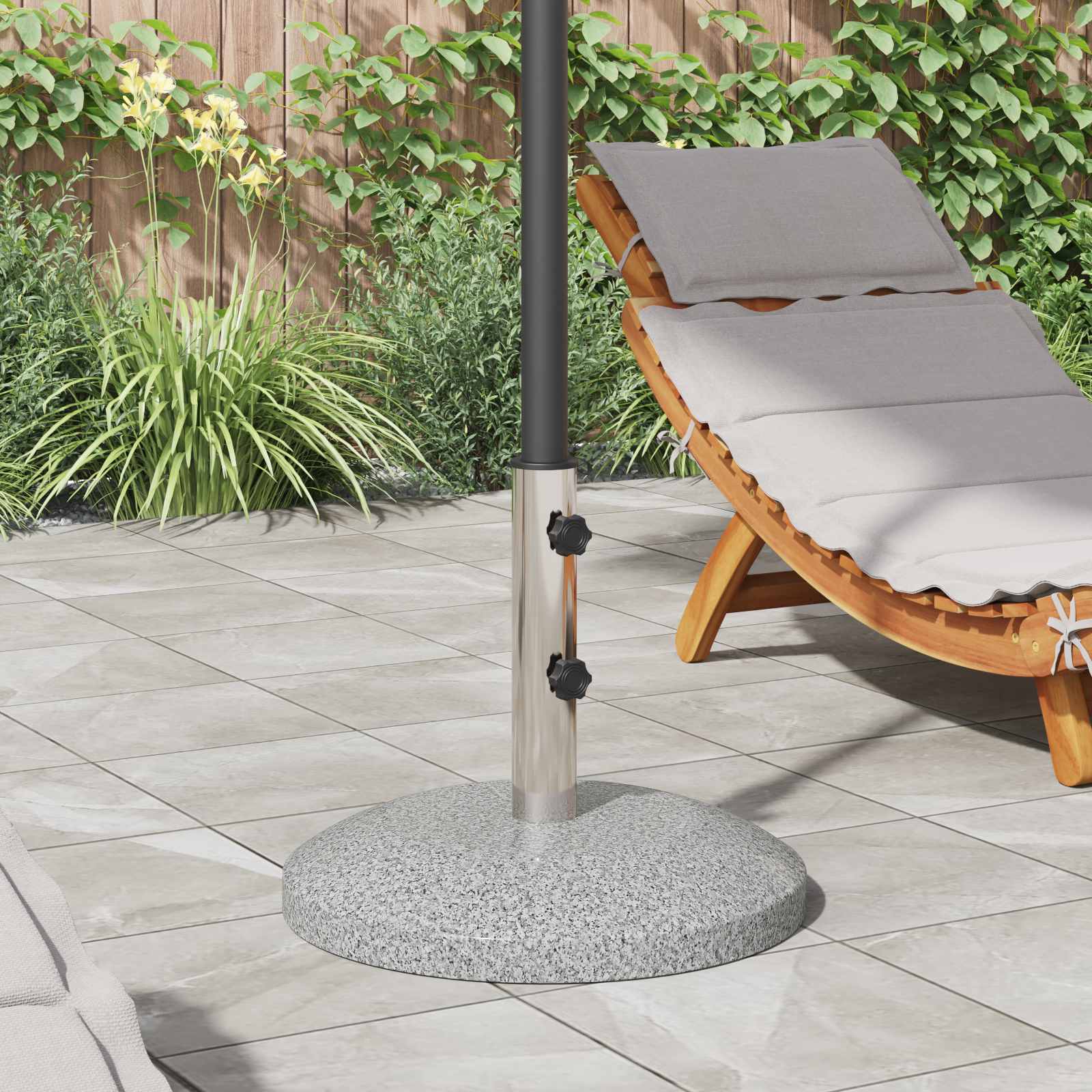 Parasolbasis für 40-50 mm Pole 26.45 kg Grau for 40-50 mm Pole