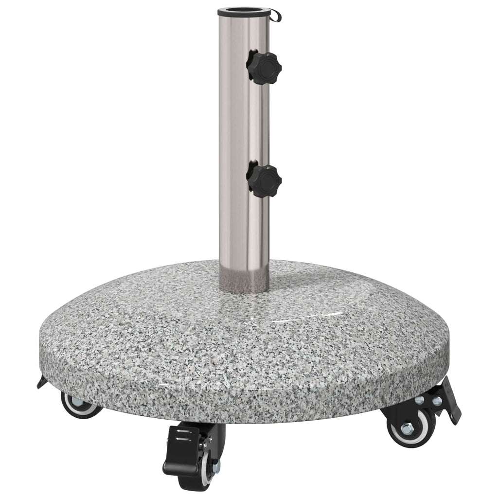 Granite Schirmbasis mit Rädern für 4-5 cm Stange 27.2 kg Grau