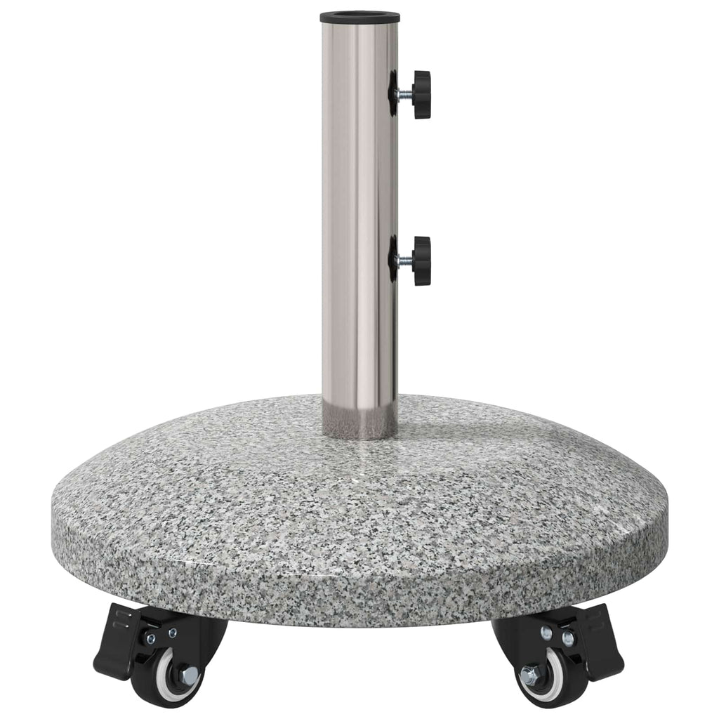 Granite Schirmbasis mit Rädern für 4-5 cm Stange 27.2 kg Grau