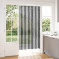 Insektenschutzvorhang Chenille Grau und Schwarz 100 x 200 cm