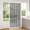 Insektenschutzvorhang Chenille Grau und Schwarz 100 x 220 cm
