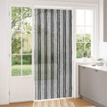 Insektenschutzvorhang Chenille Grau und Schwarz 100 x 230 cm