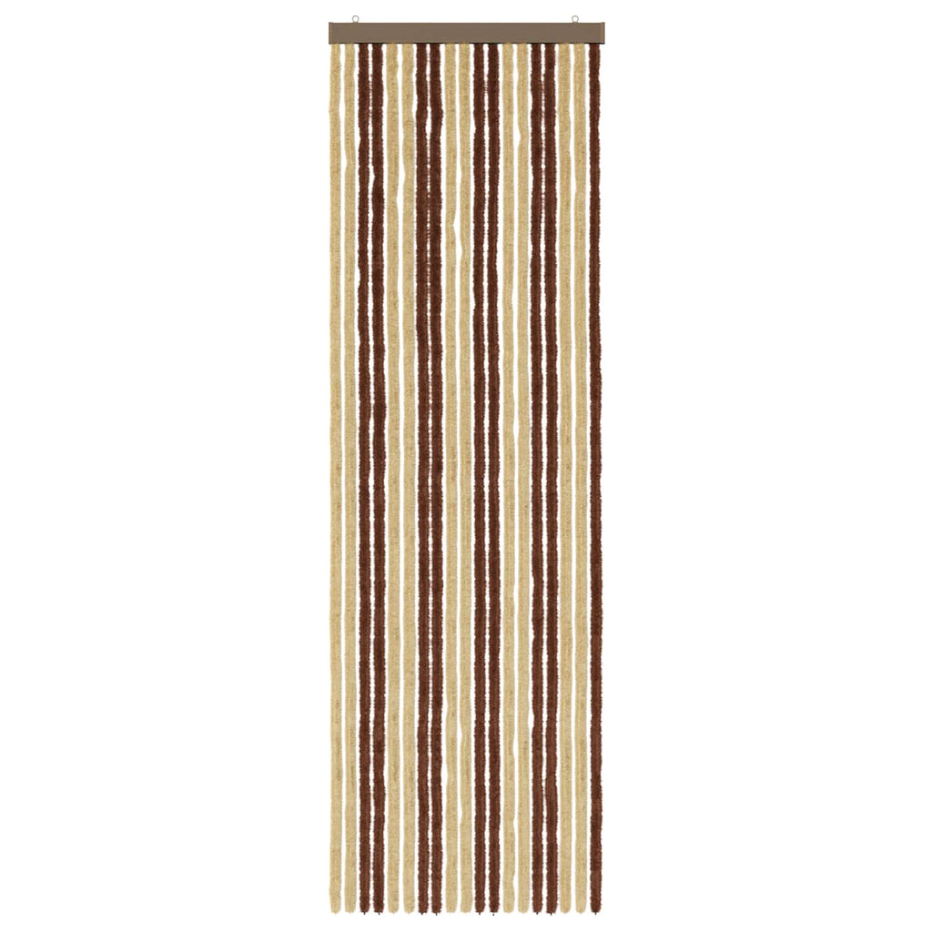 Insektenschutzvorhang Chenille Braun und Beige 56 x 185 cm
