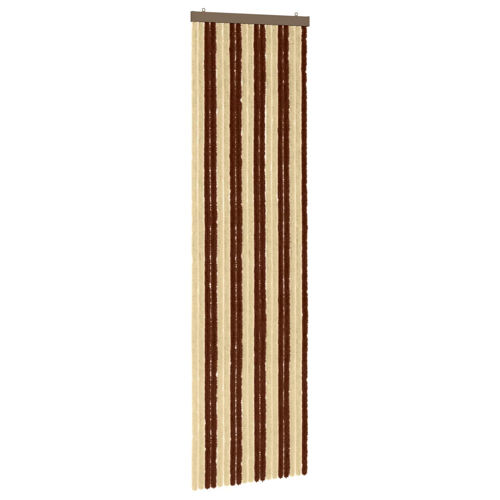 Insektenschutzvorhang Chenille Braun und Beige 56 x 200 cm