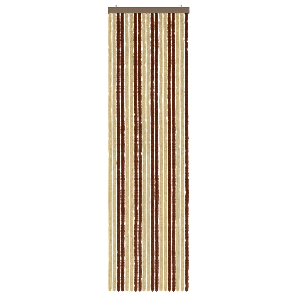 Insektenschutzvorhang Chenille Braun und Beige 56 x 200 cm