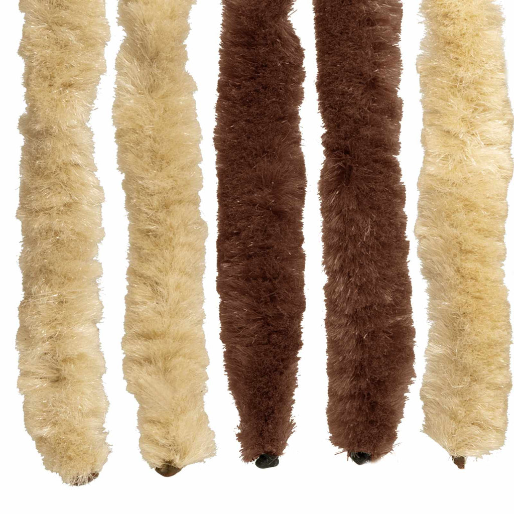 Insektenschutzvorhang Chenille Braun und Beige 90 x 220 cm