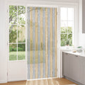 Insektenschutzvorhang Chenille Grau und Beige 100 x 230 cm