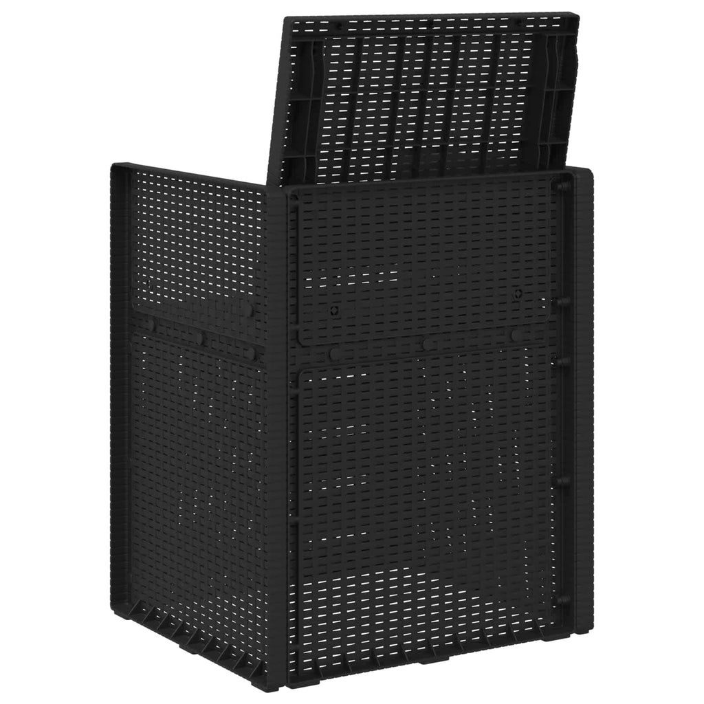 Garten Essstühle 2-teilig Anthrazit 53 x 47 x 88,5 cm PP