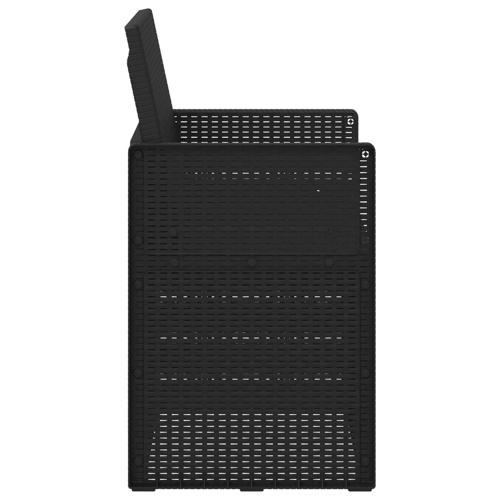 Garten Essstühle 2-teilig Anthrazit 53 x 47 x 88,5 cm PP