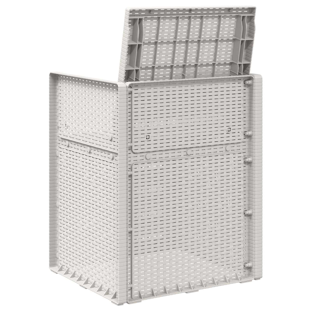 Garten Esszimmerstühle 2 pcs Weiß PP