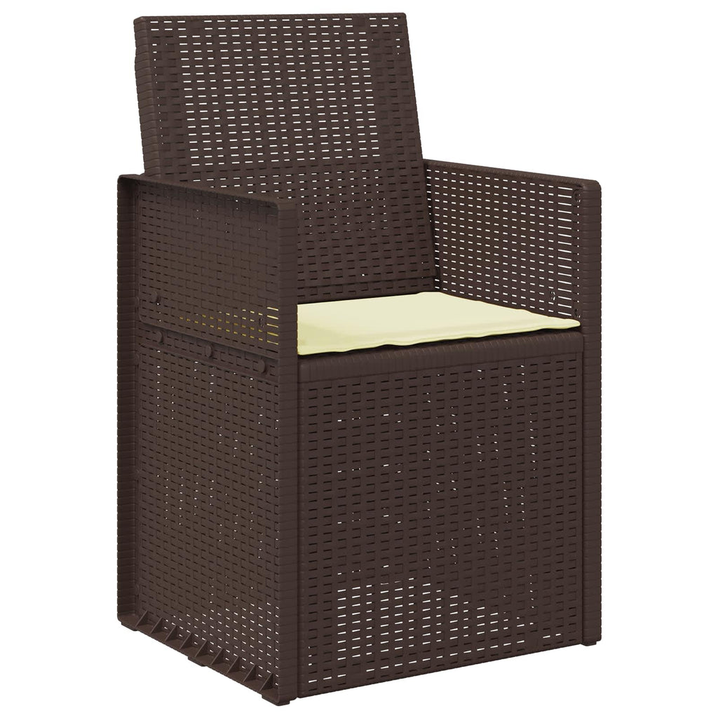 Sitzkissen 2 Stk. Creme 47 x 36 x 2 cm Polyester