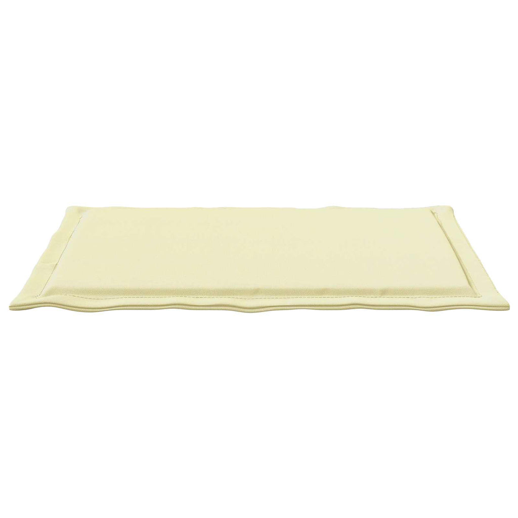 Sitzkissen 2 Stk. Creme 47 x 36 x 2 cm Polyester