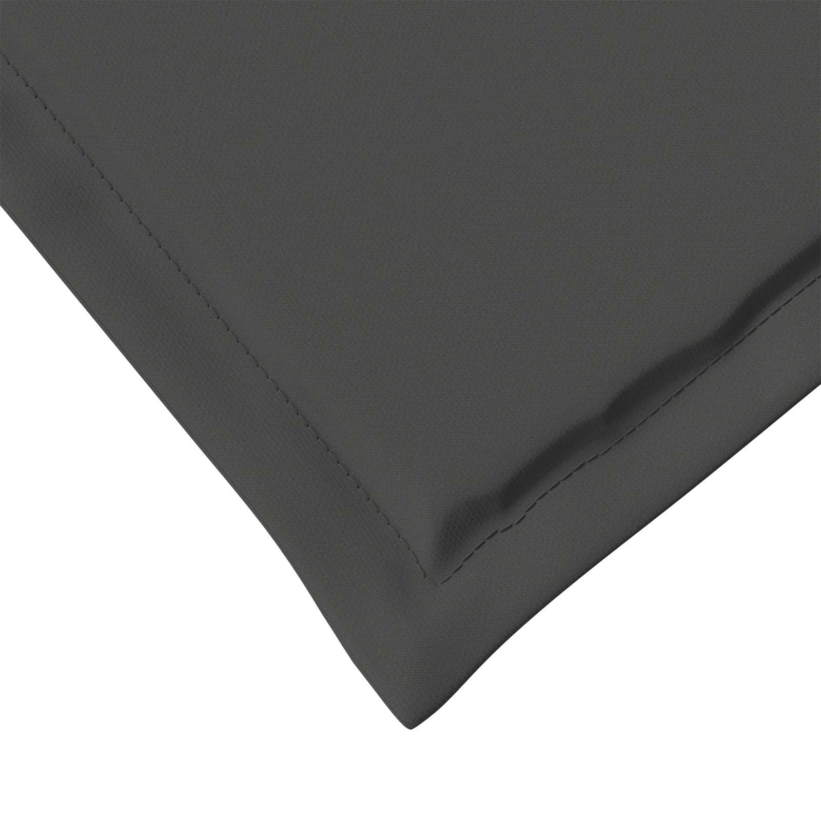 Sitzkissen 2 pcs Anthrazit 47 x 36 x 2 cm Polyester