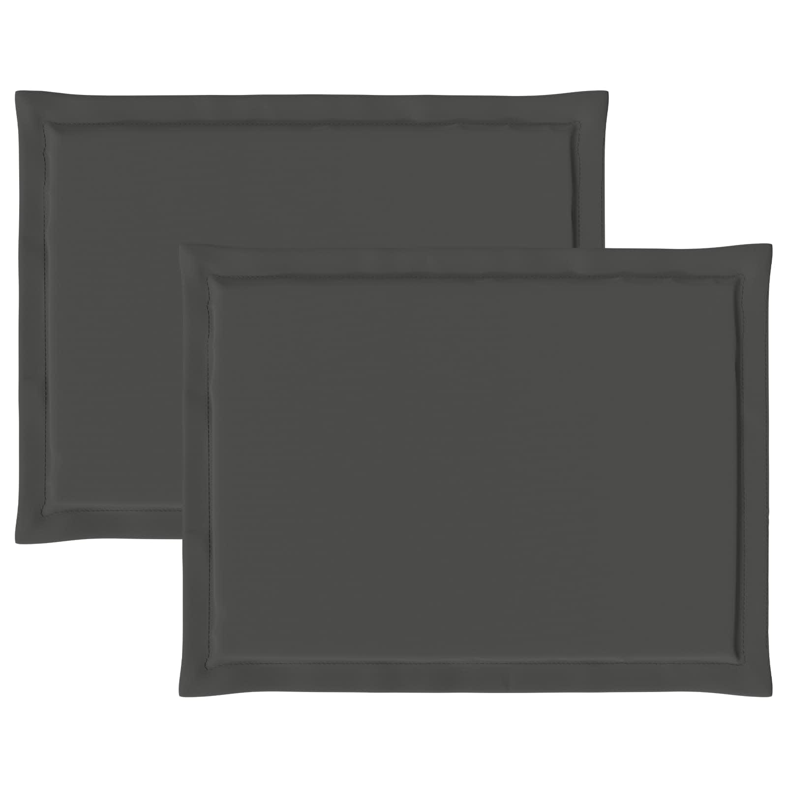 Sitzkissen 2 pcs Anthrazit 47 x 36 x 2 cm Polyester