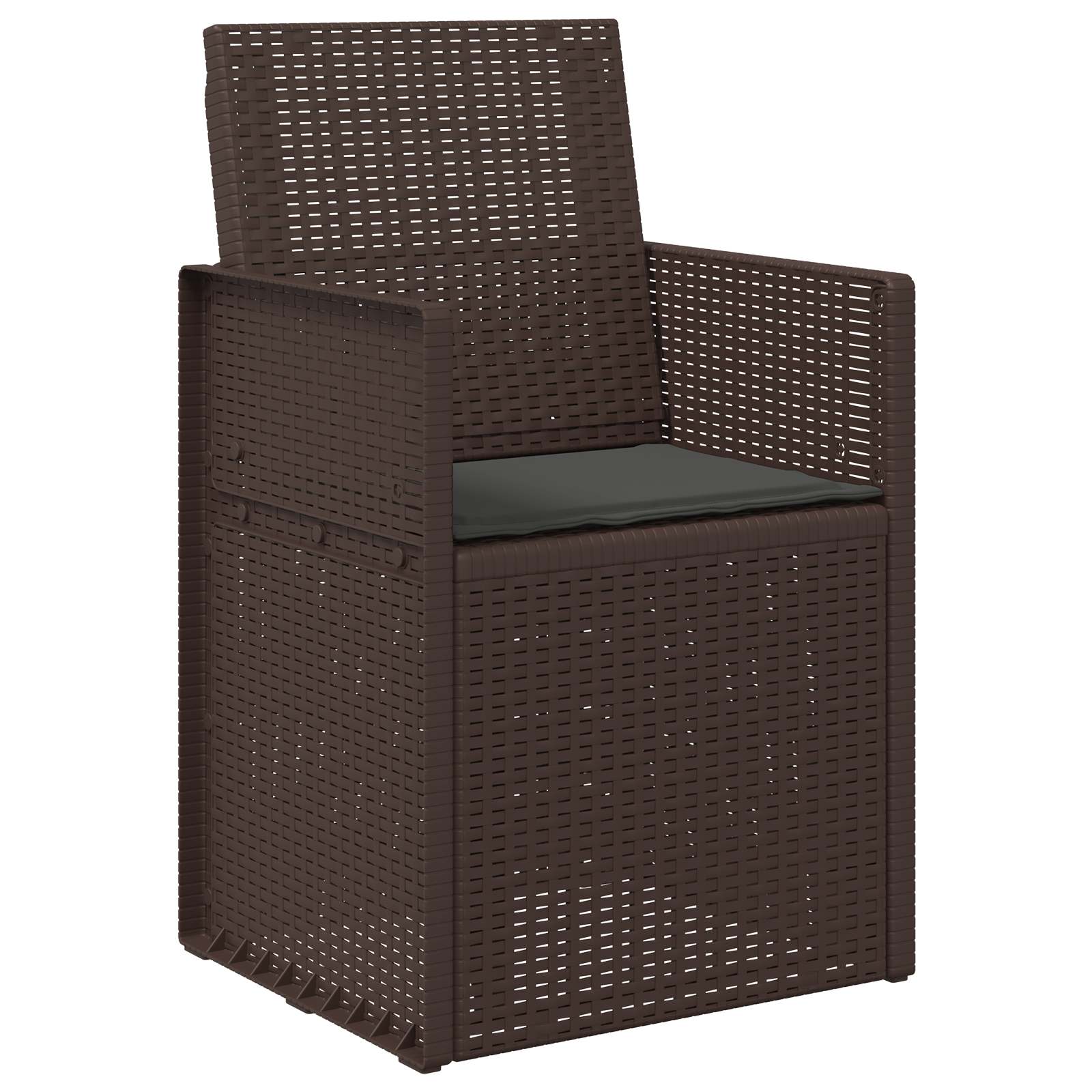 Sitzkissen 2 pcs Anthrazit 47 x 36 x 2 cm Polyester