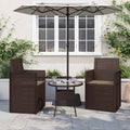 Sitzkissen 2 pcs Taupe 47 x 36 x 2 cm Polyester
