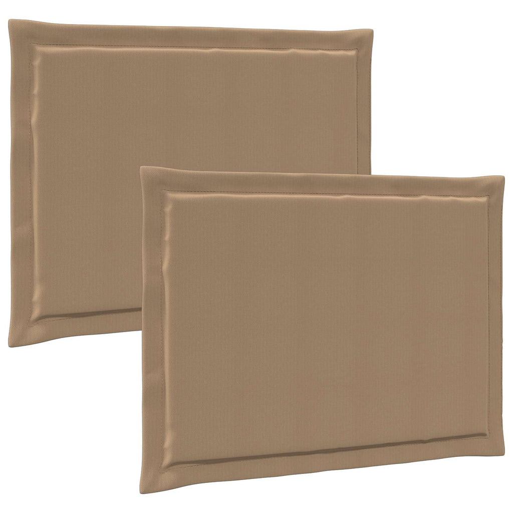 Sitzkissen 2 pcs Taupe 47 x 36 x 2 cm Polyester