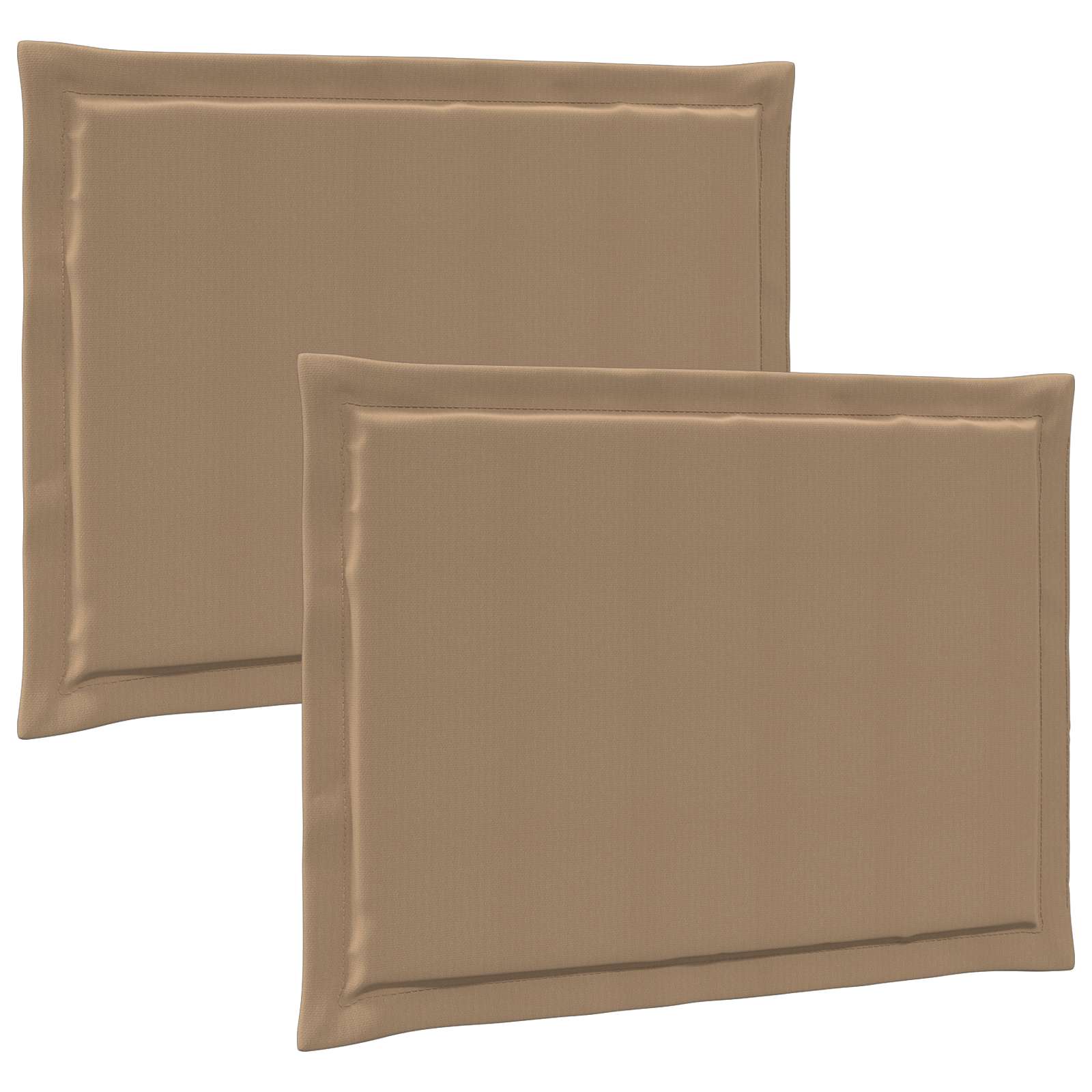 Sitzkissen 2 pcs Taupe 47 x 36 x 2 cm Polyester