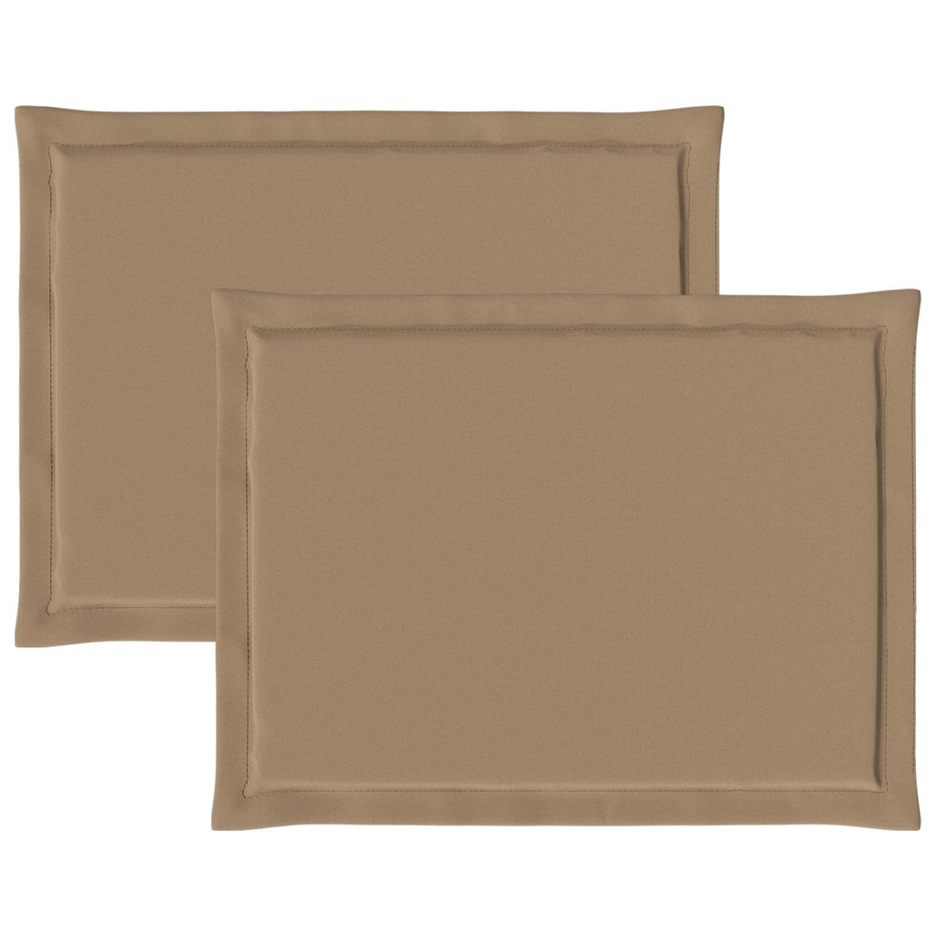 Sitzkissen 2 pcs Taupe 47 x 36 x 2 cm Polyester