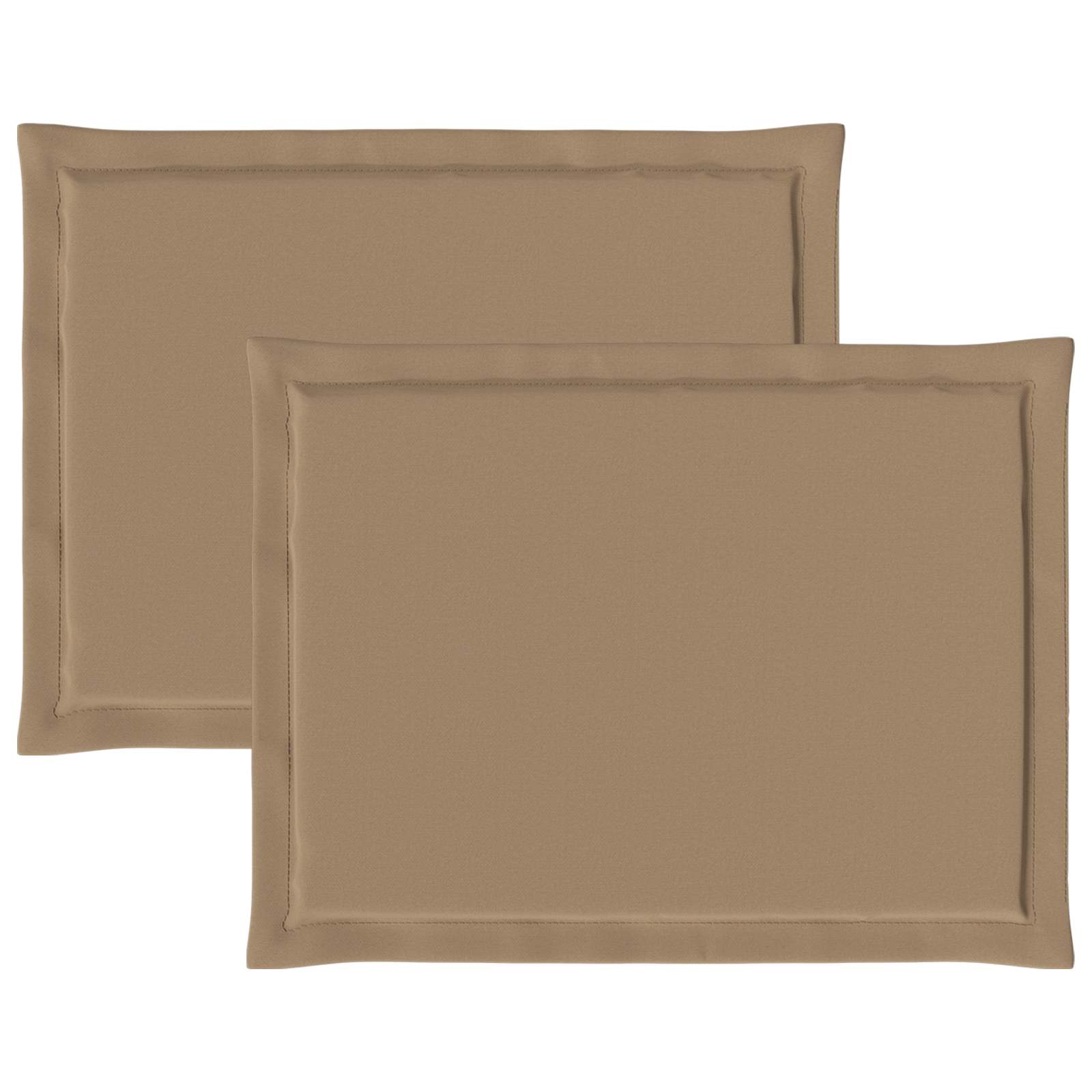 Sitzkissen 2 pcs Taupe 47 x 36 x 2 cm Polyester