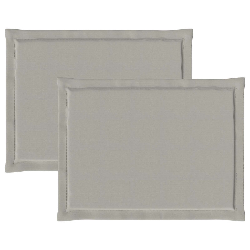 Sitzkissen 2 pcs Hellgrau 47 x 36 x 2 cm Polyester