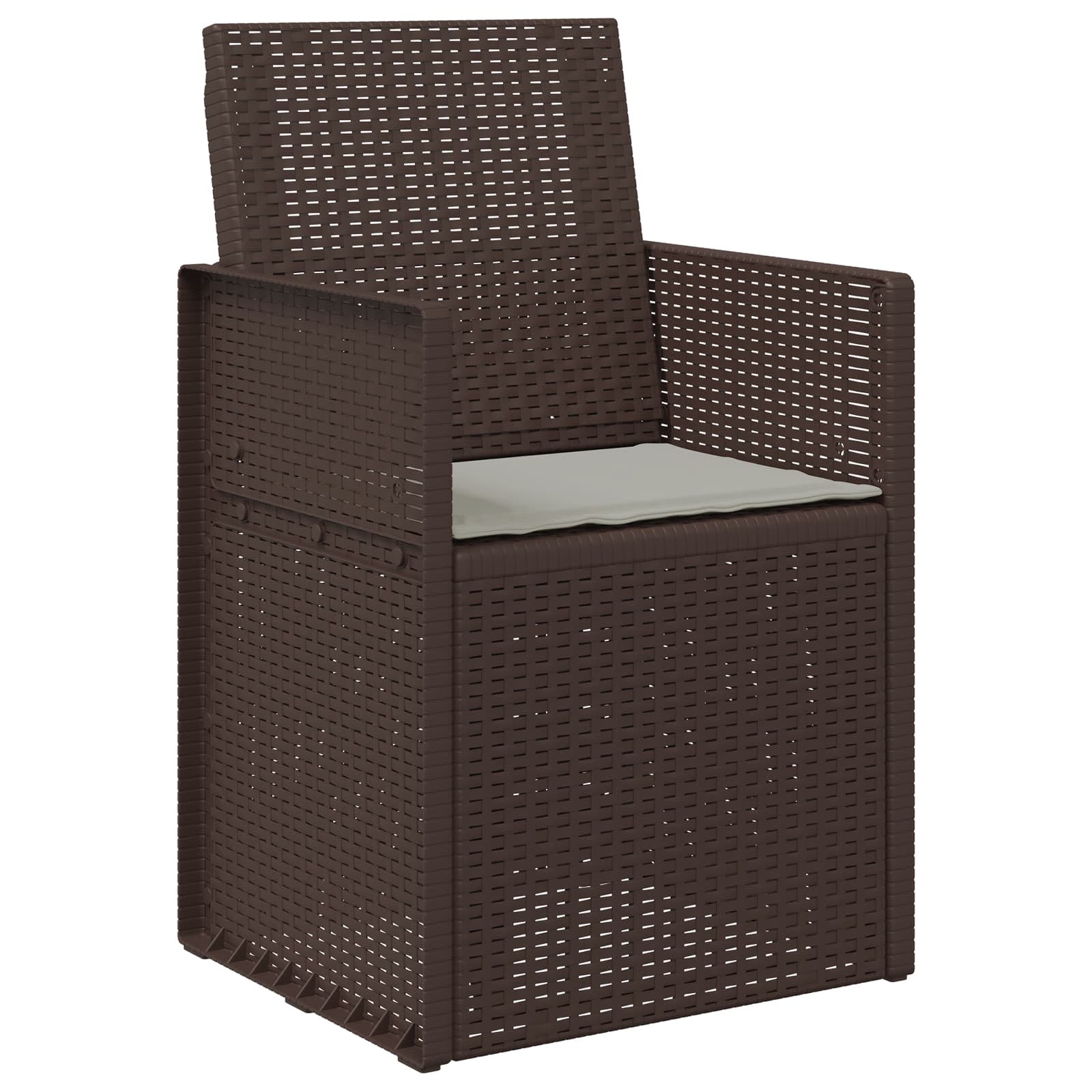 Sitzkissen 2 pcs Hellgrau 47 x 36 x 2 cm Polyester