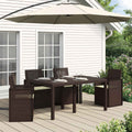 Sitzkissen 4 pcs Creme 47 x 36 x 2 cm Polyester