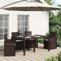 Sitzkissen 4 pcs Hellgrau 47 x 36 x 2 cm Polyester