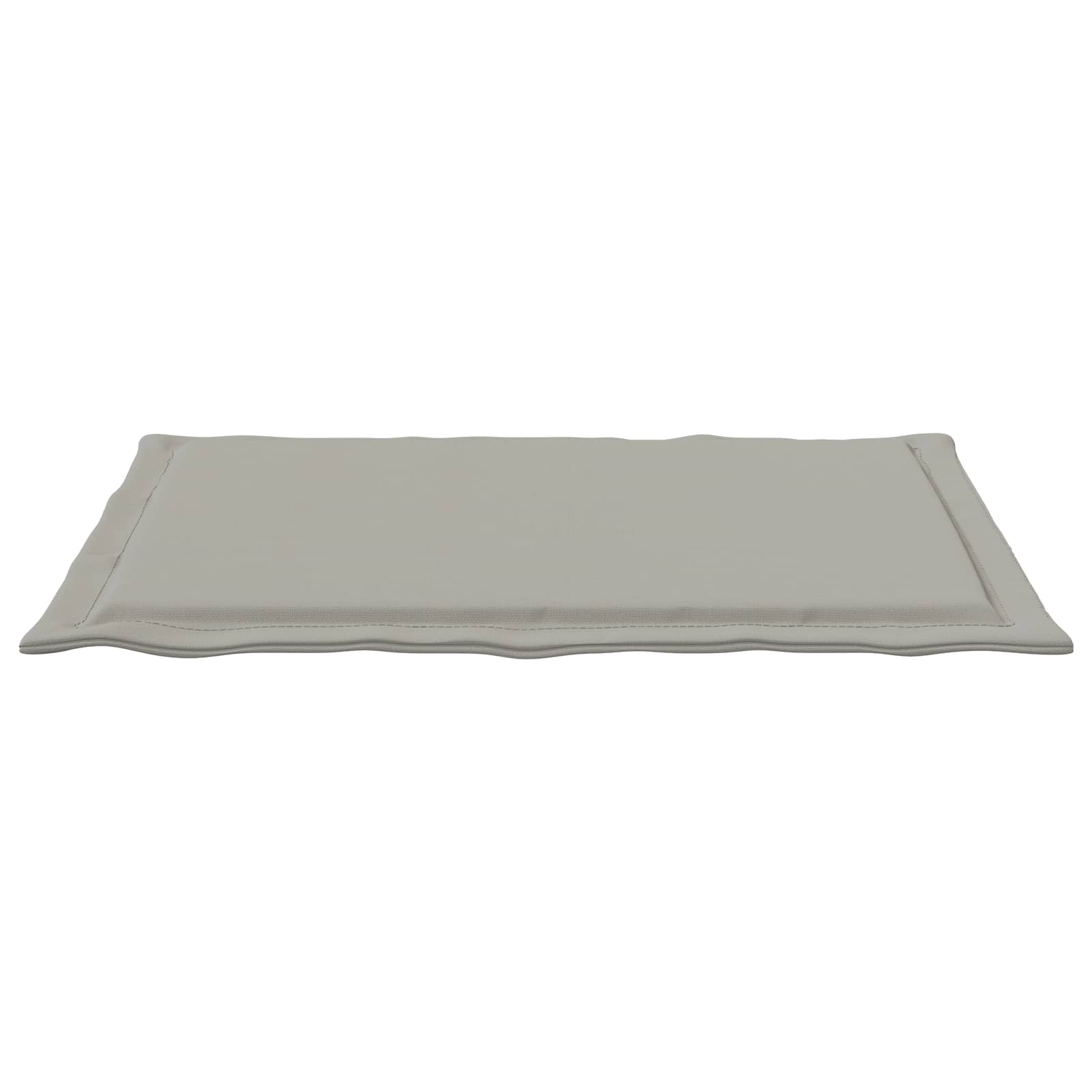 Sitzkissen 4 pcs Hellgrau 47 x 36 x 2 cm Polyester
