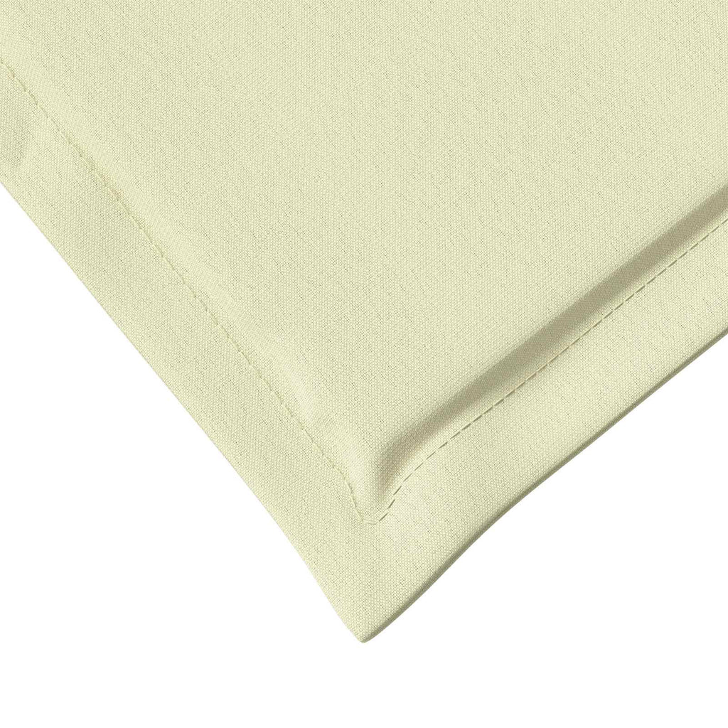 Sitz- und Rückenkissen 2 pcs Creme 47 x 45 x 2 cm Polyester