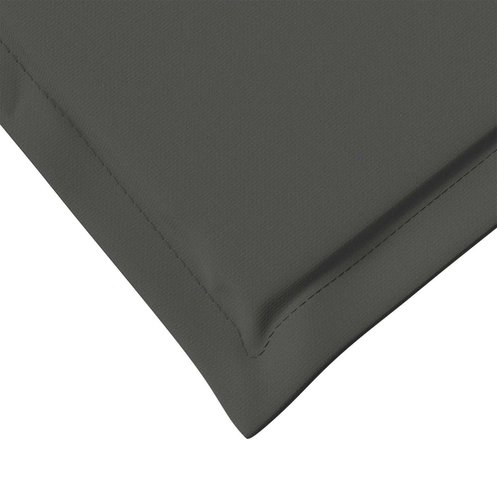 Sitz- und Rückenkissen 2 pcs Anthrazit 47 x 45 x 2 cm Polyester