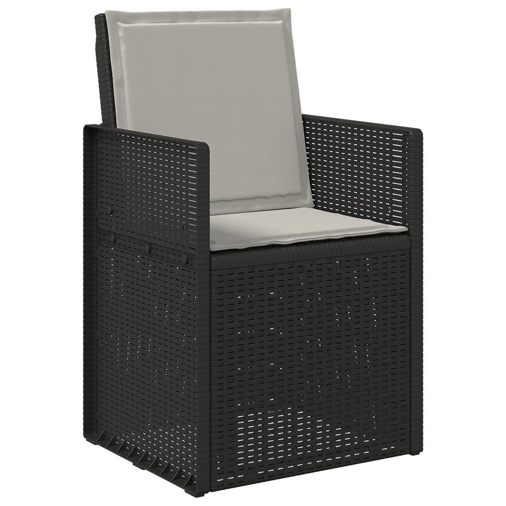 Sitz- und Rückenkissen 2 pcs Hellgrau 47 x 45 x 2 cm Polyester