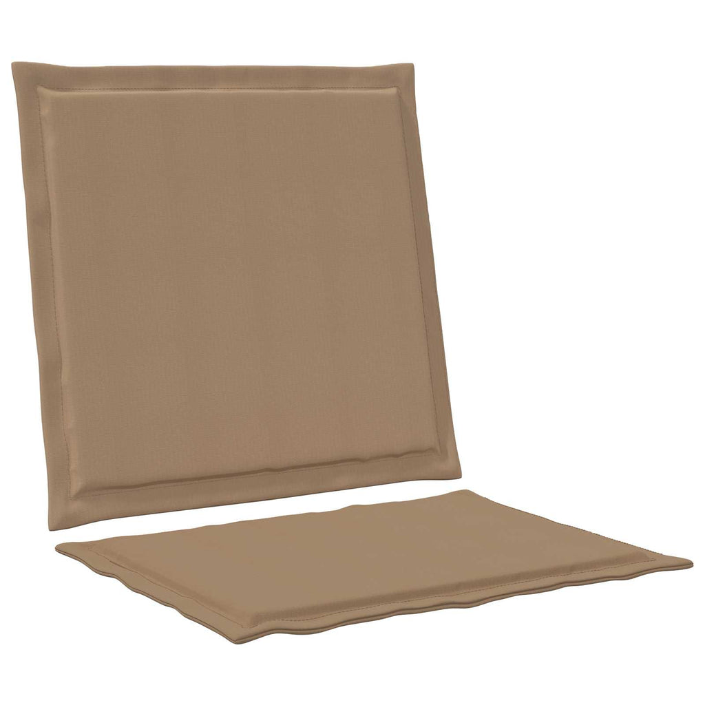 Sitz- und Rückenkissen 4 pcs Taupe 47 x 45 x 2 cm Polyester