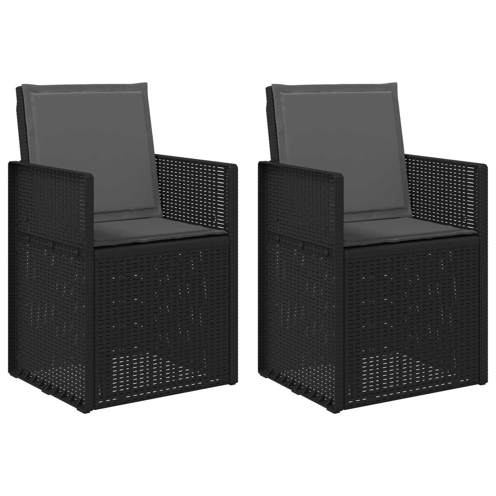 Garten Esszimmerstühle 2 pcs Anthrazit PP