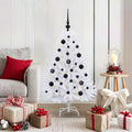 Künstlicher klappbarer Weihnachtsbaum Weiß 120 cm PVC und Stahl
