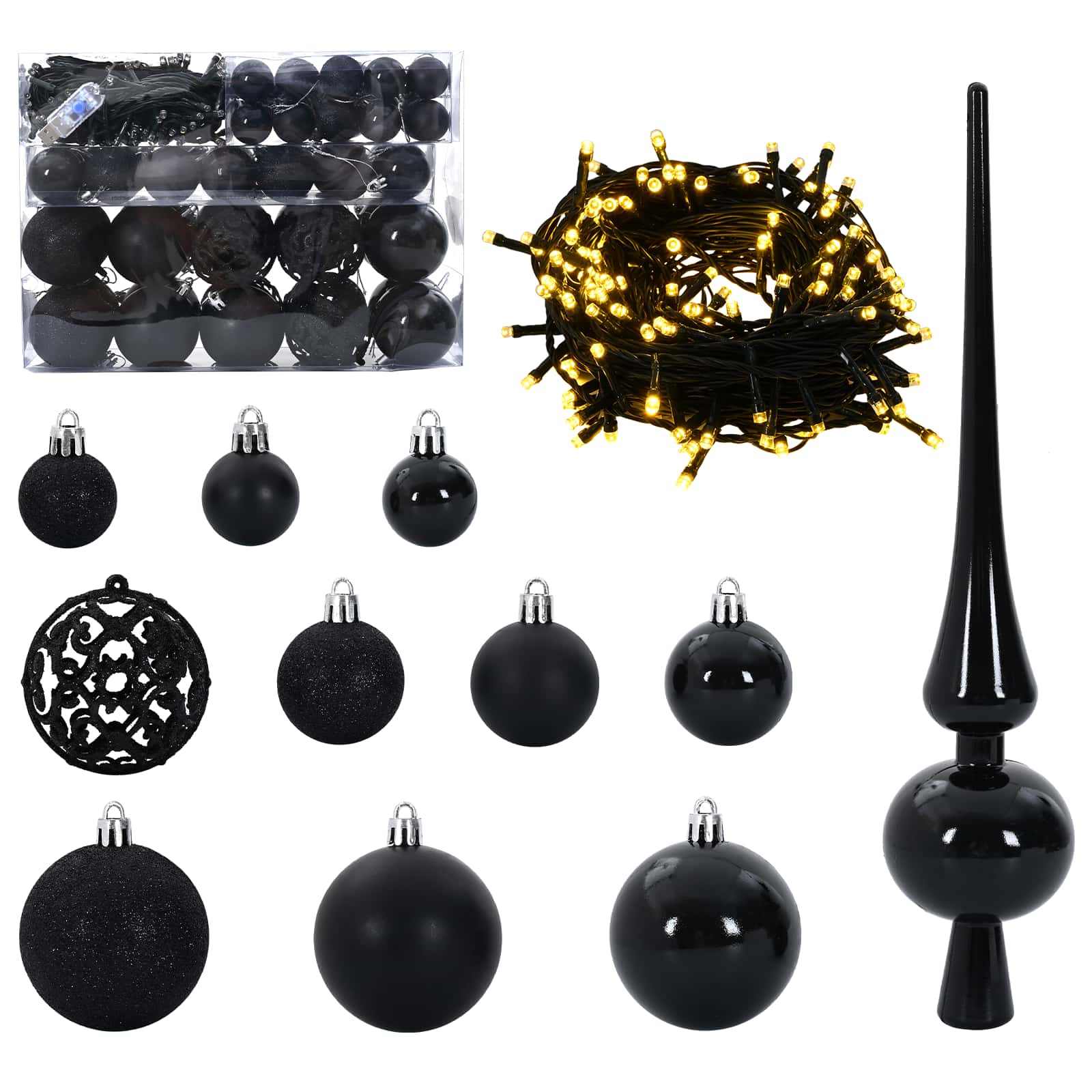 Künstlicher klappbarer Weihnachtsbaum Weiß 150 cm PVC und Stahl