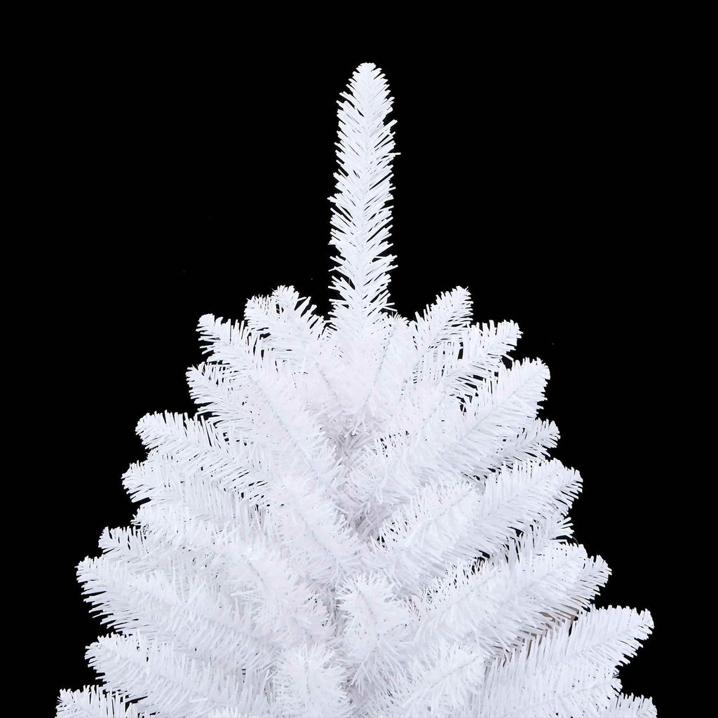 Künstlicher klappbarer Weihnachtsbaum Weiß 150 cm PVC und Stahl