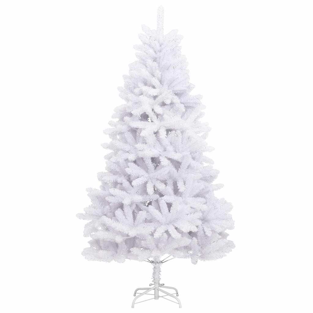 Künstlicher klappbarer Weihnachtsbaum Weiß 270 cm PVC und Stahl