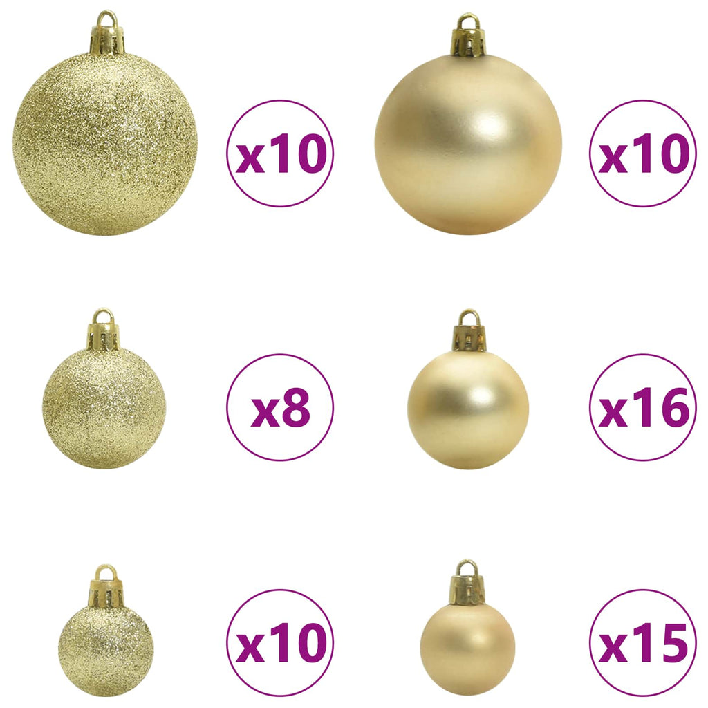 Künstlicher klappbarer Weihnachtsbaum Weiß 270 cm PVC und Stahl