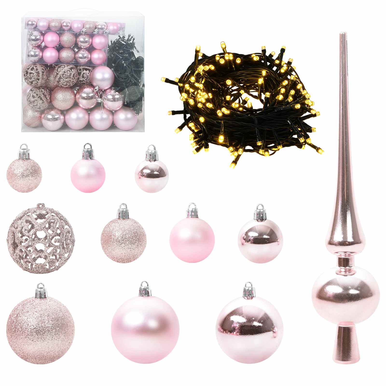 Künstlicher klappbarer Weihnachtsbaum Weiß 300 cm PVC und Stahl