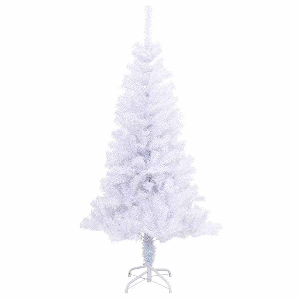 Künstlicher Weihnachtsbaum Weiß 120 cm PVC und Stahl
