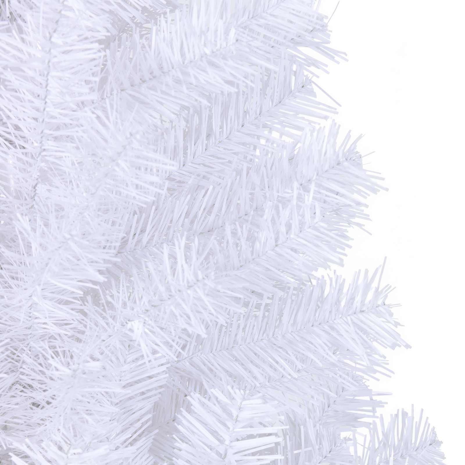 Künstlicher Weihnachtsbaum Weiß 180 cm PVC und Stahl