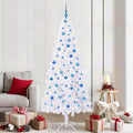 Künstlicher Weihnachtsbaum Weiß 210 cm PVC und Stahl