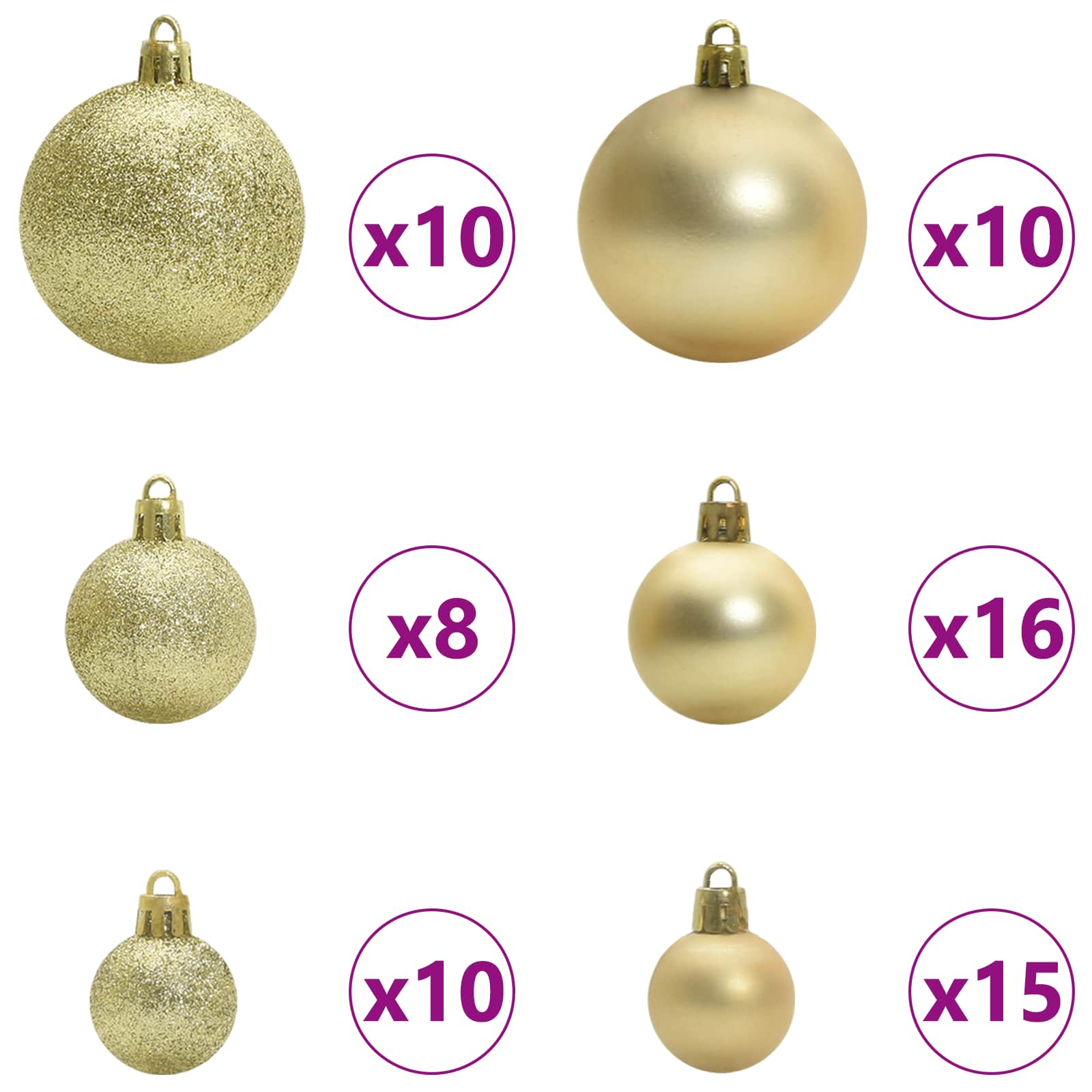 Künstlicher Weihnachtsbaum Weiß 240 cm PVC und Stahl