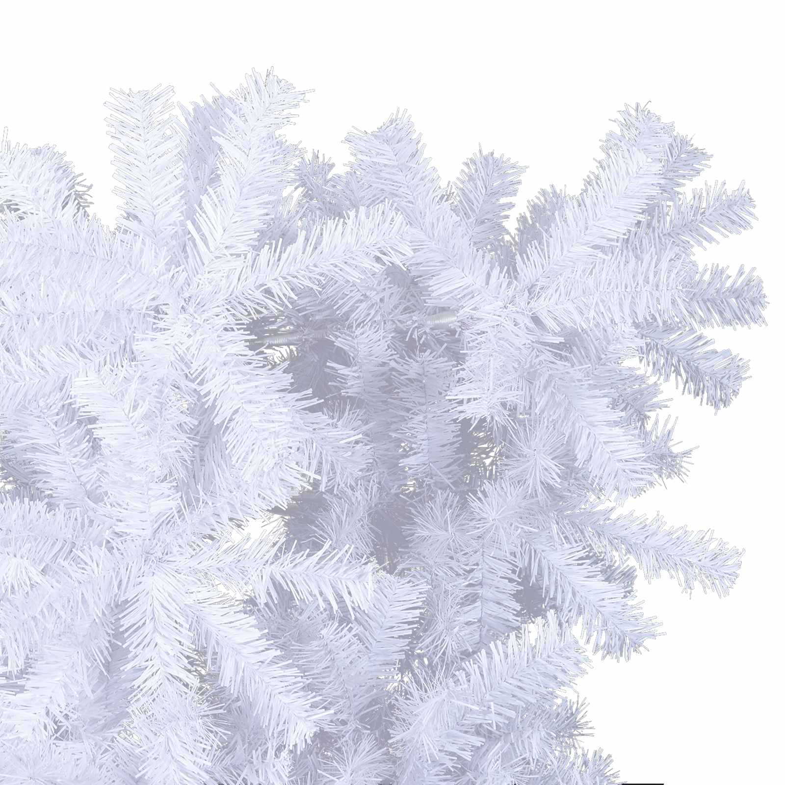 Künstlicher Weihnachtsbaum Weiß 120 cm PVC und Stahl